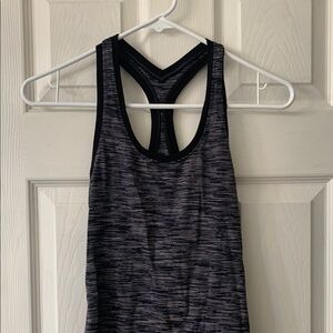 lululemon athletica Black and Gray Tank Top